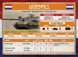 Team Yankee: NATO Leopard 1 Tank Platoon (ONLINE ORDER ONLY)