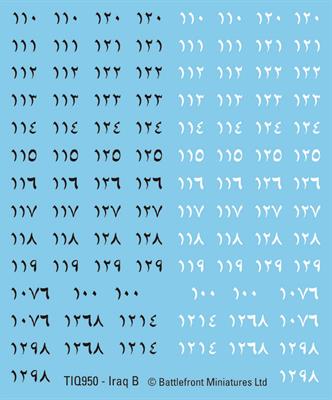 Team Yankee:  Iraqi Decal Set (ONLINE ORDER ONLY)