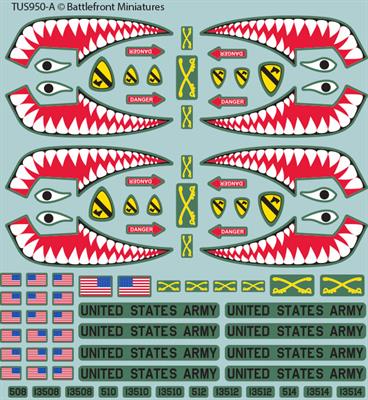 Team Yankee: American Decal Set (ONLINE ORDER ONLY)