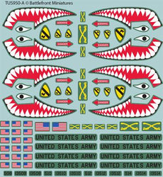 Team Yankee: American Decal Set (ONLINE ORDER ONLY)