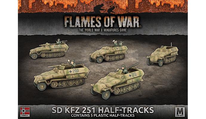 Flames of War: German SD KFZ 251 Half-Tracks (Mid War)