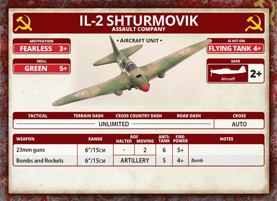 Flames of War: Soviet IL-2 Shturmovik Assault Flight (Mid War)