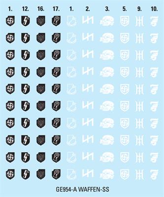 Flames of War: D-Day - Waffen-SS Decal Set