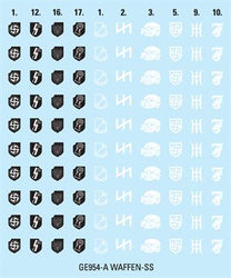 Flames of War: D-Day - Waffen-SS Decal Set