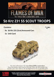 Flames of War: German SD KFZ 231 SS Scout Troops (Late War)