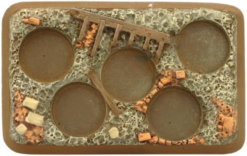 Flames of War: Soviet Plastic Bases - Rubble (ONLINE ORDER ONLY)