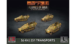 Flames of War: German SD KFZ 251 Transports (Late War)