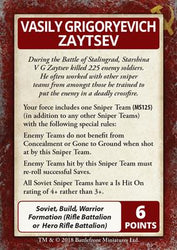 Flames of War: Soviet Enemy at the Gates Command Cards