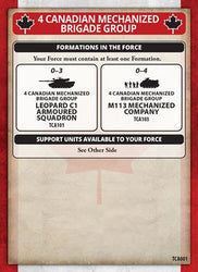 Team Yankee: Candian Mechanised Platoon (ONLINE ORDER ONLY)