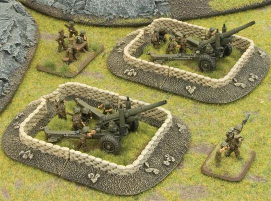 Flames of War: Sandbags - Gun Pit Markers