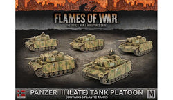 Flames of War: German Panzer III (Late) Tank Platoon (Mid War)