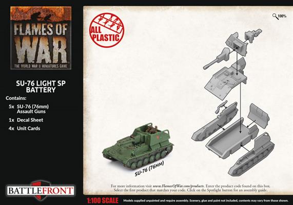 Flames of War: Soviet SU-76 Light SP Battery (Late War)