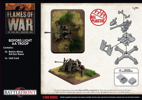 Flames of War: British Bofors Light AA Troop (Late War)