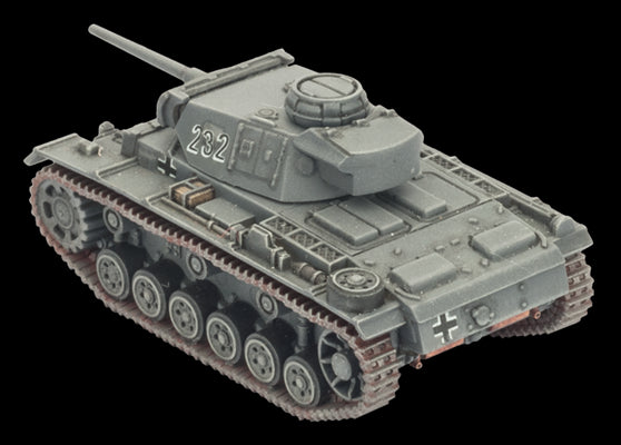 Flames of War: German Panzer III Tank Platoon (Mid War)