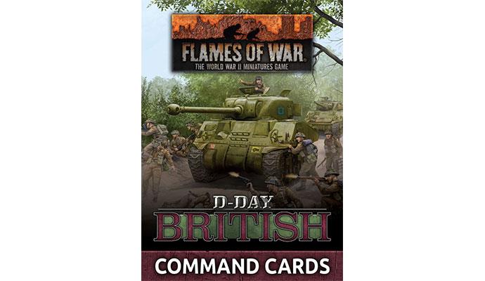 Flames of War: D-Day - British Command Cards (ONLINE ORDER ONLY)