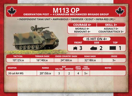 Team Yankee: Candian M113 Platoon (ONLINE ORDER ONLY)