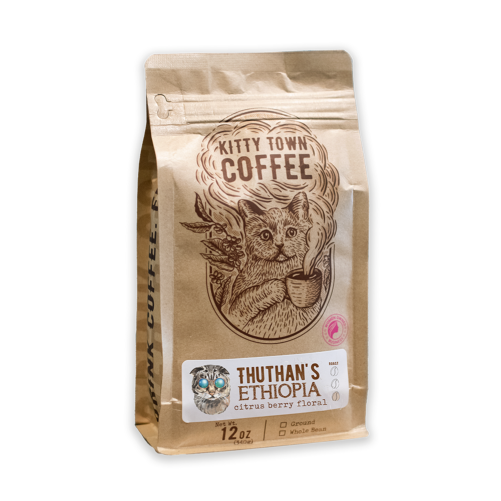Thuthan's Ethiopia Sidamo: Light Roast Natural Process (ONLINE ORDER ONLY)