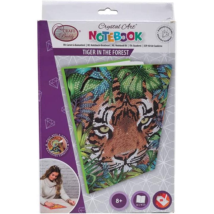 Tiger in the Forest Crystal Art Notebook Kit Craft Buddy (ONLINE ORDER ONLY)