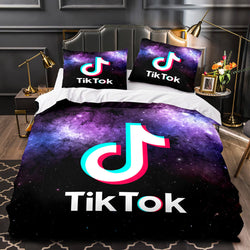 Tiktok Pattern Bedding Sets Tik Tok Quilt Duvet Without Filler (Online Order Only)