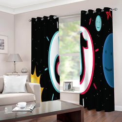 Tiktok Curtains 2 Panels Blackout Window Drapes for Room Decoration (Online Order Only)