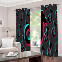 Tiktok Curtains 2 Panels Blackout Window Drapes for Room Decoration (Online Order Only)