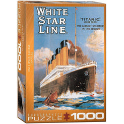 Titanic White Star Line 1000 Piece Jigsaw Puzzle Eurographics