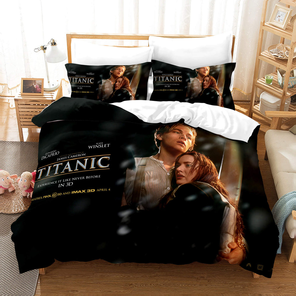 Titanic Jack And Rose Bedding Set Quilt Cover Without Filler (Online Order Only)