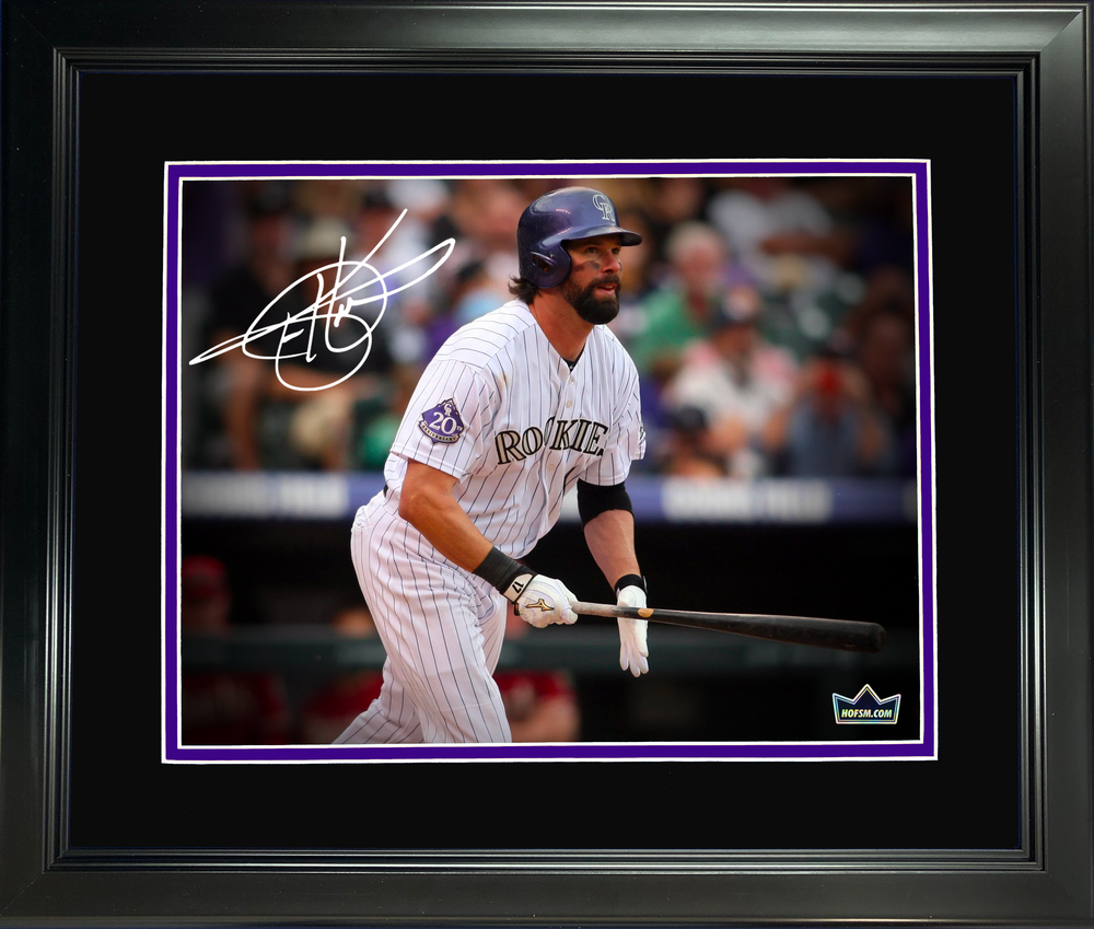 Framed Todd Helton Colorado Rockies Facsimile Laser Engraved Signature Auto 11"x14" Baseball Photo HOFSM Holo (ONLINE ORDER ONLY)