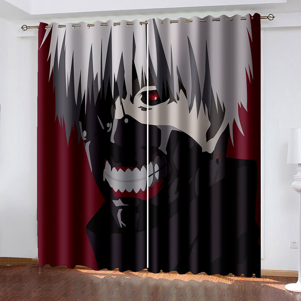 Tokyo Ghoul Curtains Pattern Blackout Window Drapes (Online Order Only)