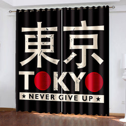 Tokyo Ghoul Curtains Pattern Blackout Window Drapes (Online Order Only)