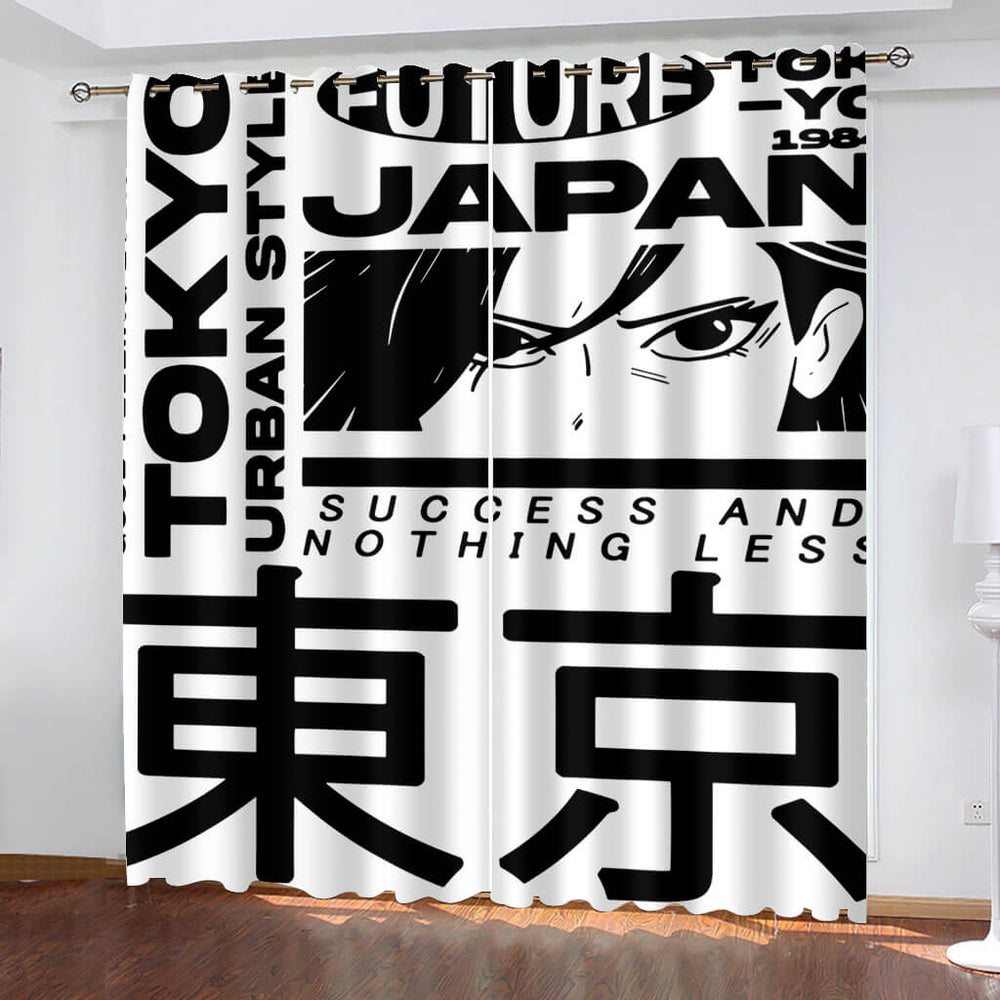 Tokyo Ghoul Curtains Pattern Blackout Window Drapes (Online Order Only)