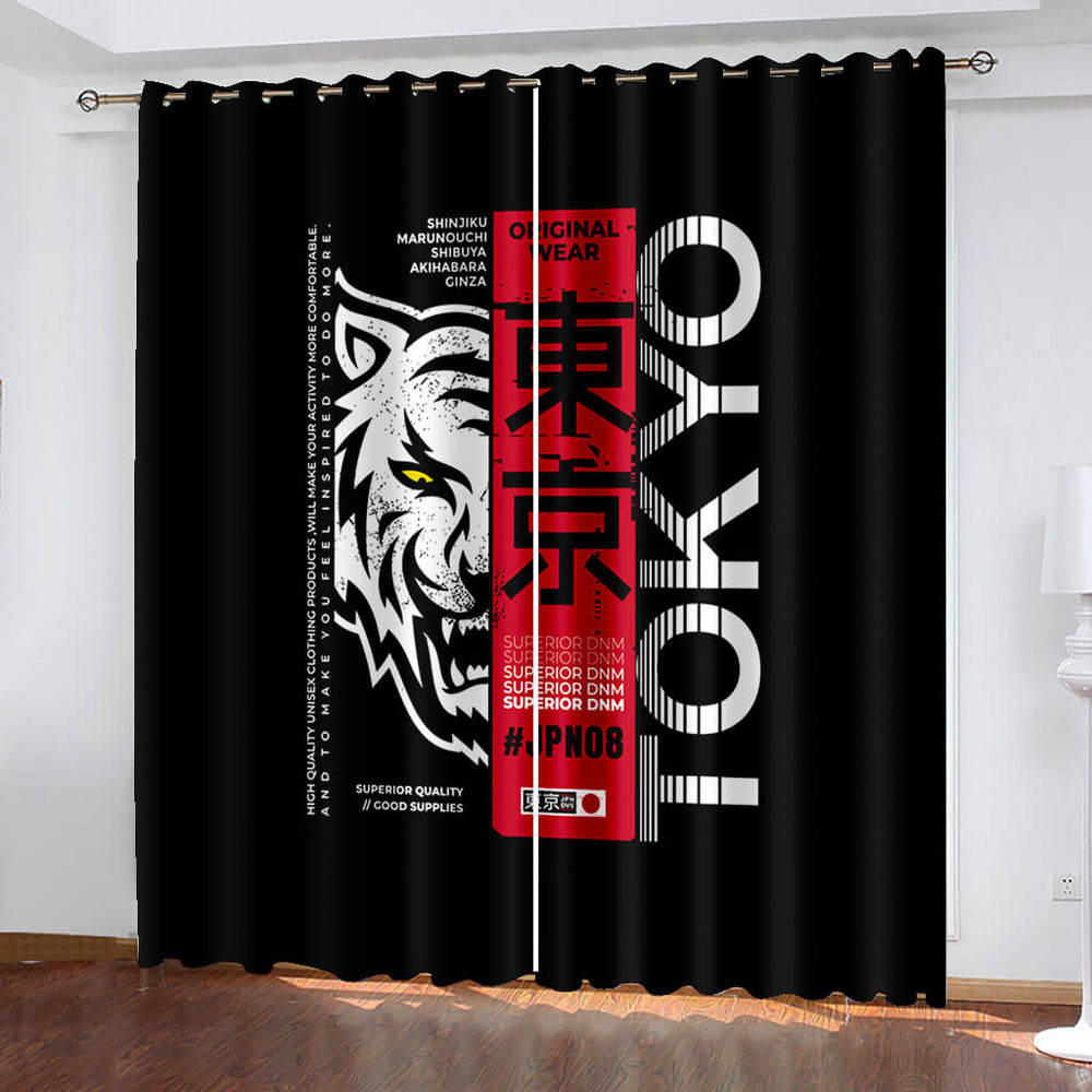 Tokyo Ghoul Curtains Pattern Blackout Window Drapes (Online Order Only)
