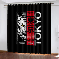 Tokyo Ghoul Curtains Pattern Blackout Window Drapes (Online Order Only)