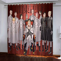 Tokyo Revengers Pattern Curtains Blackout Window Drapes (Online Order Only)