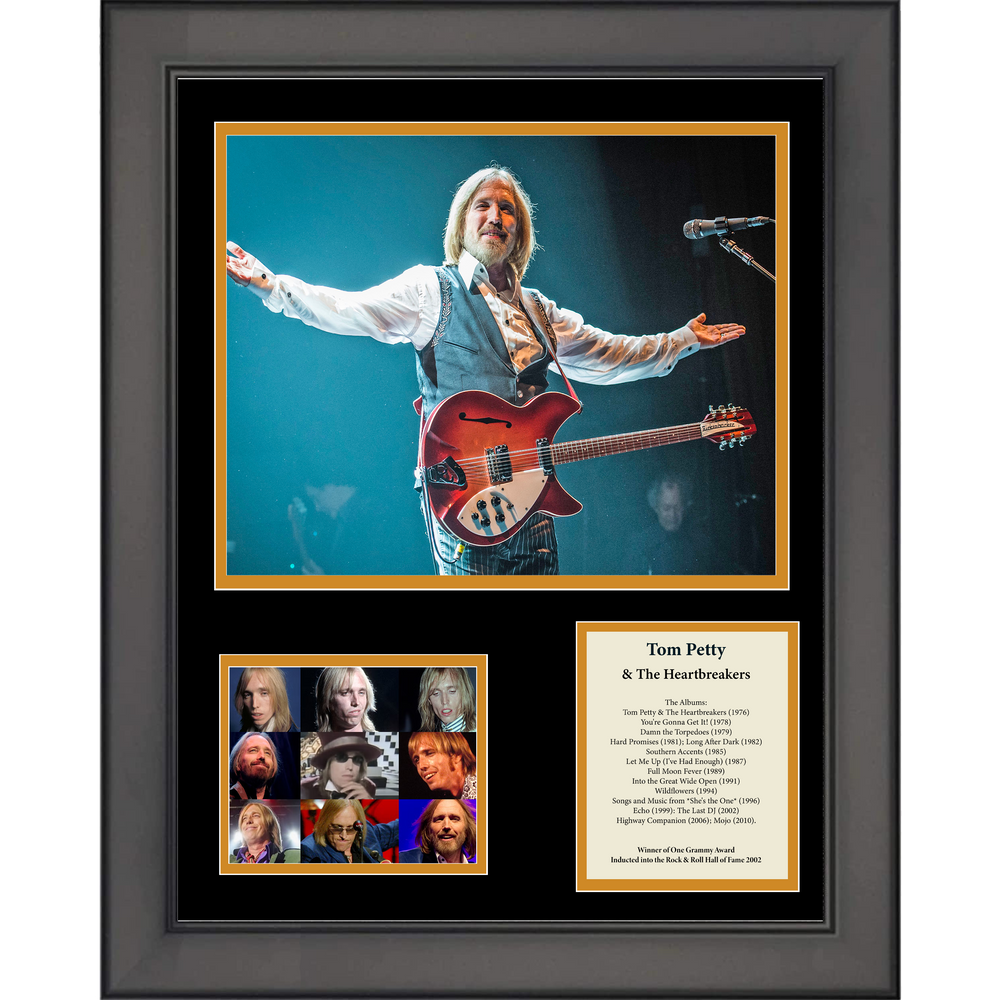 Framed Tom Petty & The Heartbreakers 11"x14" Music Three Photo Collage (ONLINE ORDER ONLY)
