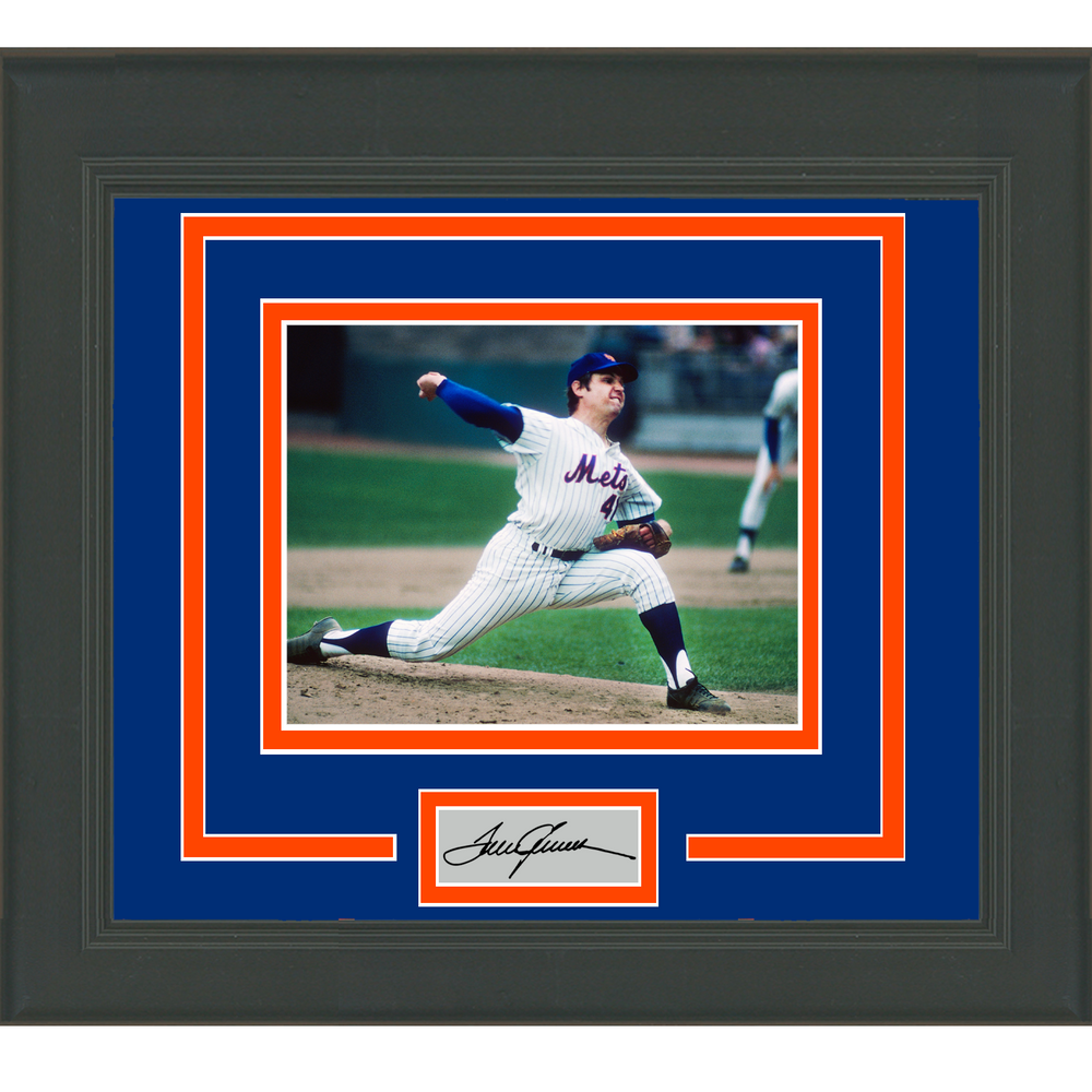 Framed Tom Seaver Facsimile Laser Engraved Signature Auto New York Mets 11x14 Baseball Photo (ONLINE ORDER ONLY)