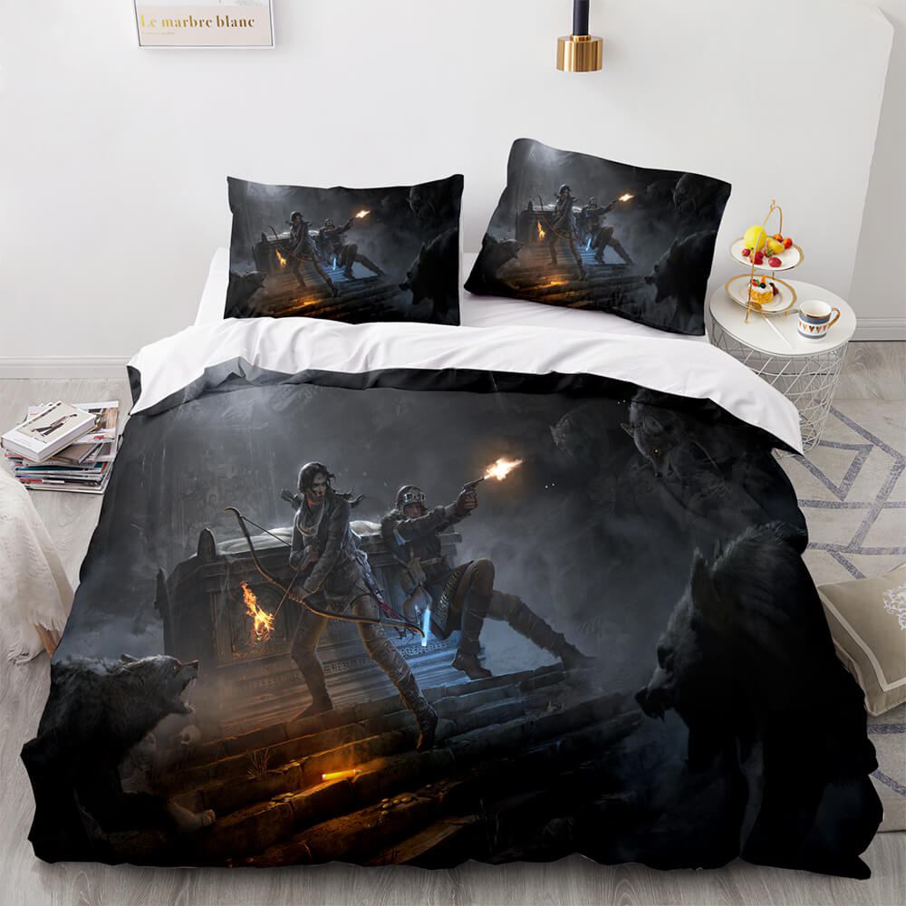 Tomb Raider Cosplay Bedding Sets Quilt Covers Without Filler (Online Order Only)
