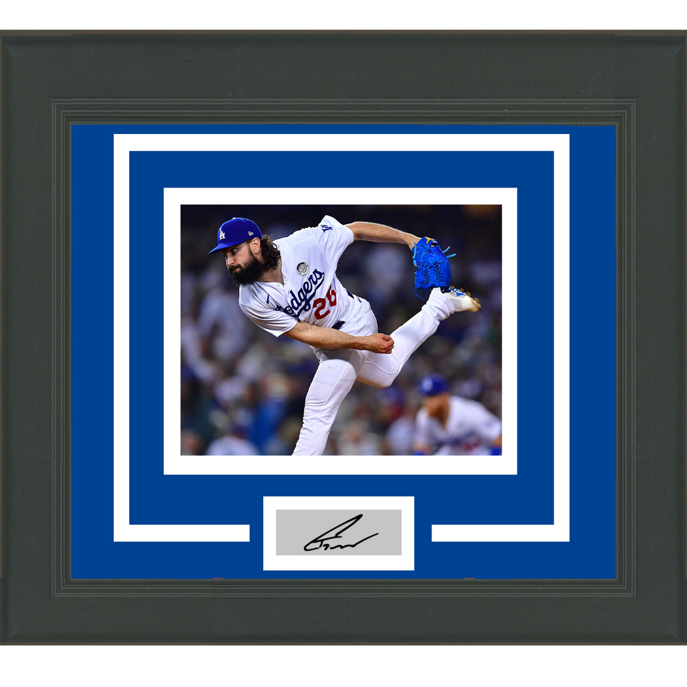 Framed Tony Gonsolin Facsimile Laser Engraved Signature Auto Los Angeles Dodgers 11x14 Baseball Photo (ONLINE ORDER ONLY)