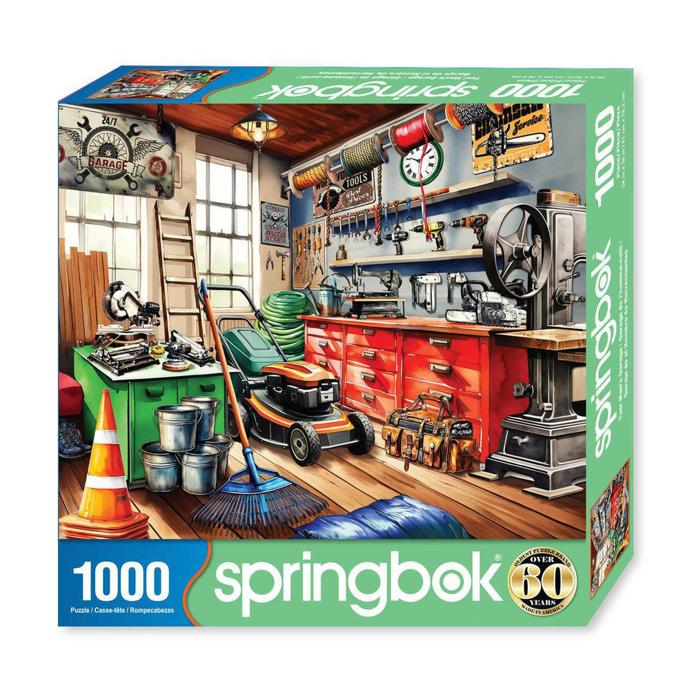 Tool Man's Garage 1000 Piece Jigsaw Puzzle Springbok (ONLINE ORDER ONLY)
