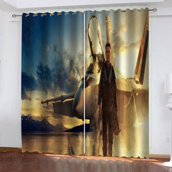 Top Gun Maverick Curtains Blackout Window Drapes (Online Order Only)