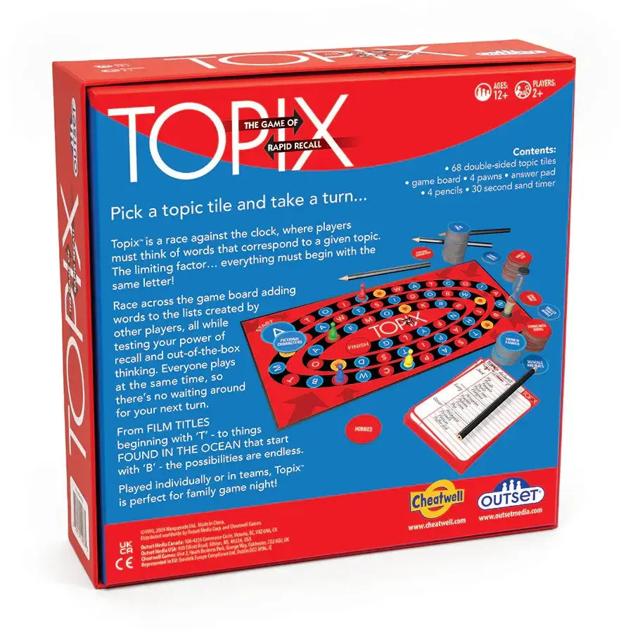 Topix- The Game of Rapid Recall - Outset (ONLINE ORDER ONLY)