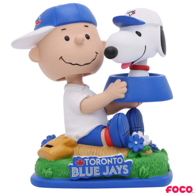 Charlie Brown & Snoopy Peanuts Dual Mini Bighead MLB Bobbleheads (ONLINE ORDER ONLY)