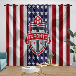 Toronto FC Curtains Blackout Window Drapes Room Decoration (Online Order Only)