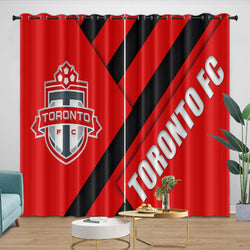 Toronto FC Curtains Blackout Window Drapes Room Decoration (Online Order Only)