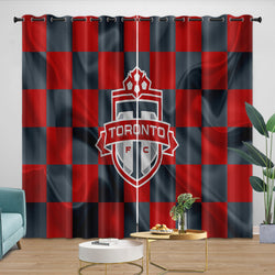 Toronto FC Curtains Blackout Window Drapes Room Decoration (Online Order Only)