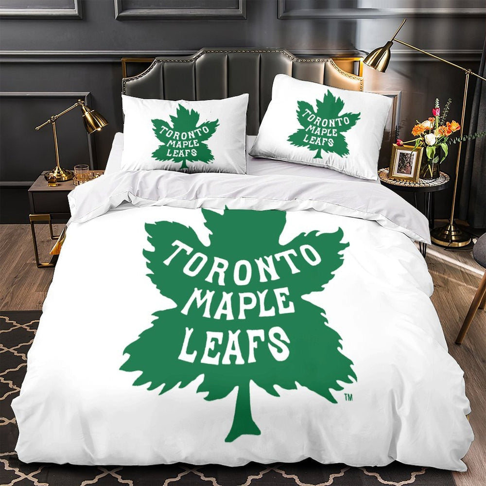 Toronto Maple Leafs Bedding Set Quilt Duvet Cover Without Filler (Online Order Only)
