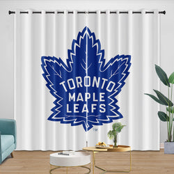 Toronto Maple Leafs Curtains Blackout Window Drapes Room Decoration (Online Order Only)