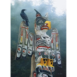 Totem Pole in the Mist 1000 Piece Jigsaw Puzzle Cobble Hill (ONLINE ORDER ONLY)