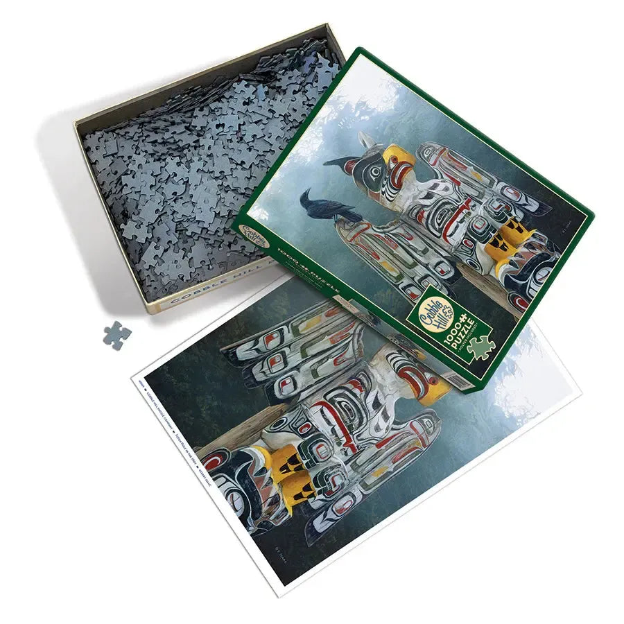 Totem Pole in the Mist 1000 Piece Jigsaw Puzzle Cobble Hill (ONLINE ORDER ONLY)