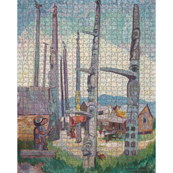 Totem Poles 1000 Piece Jigsaw Puzzle Pomegranate (ONLINE ORDER ONLY)